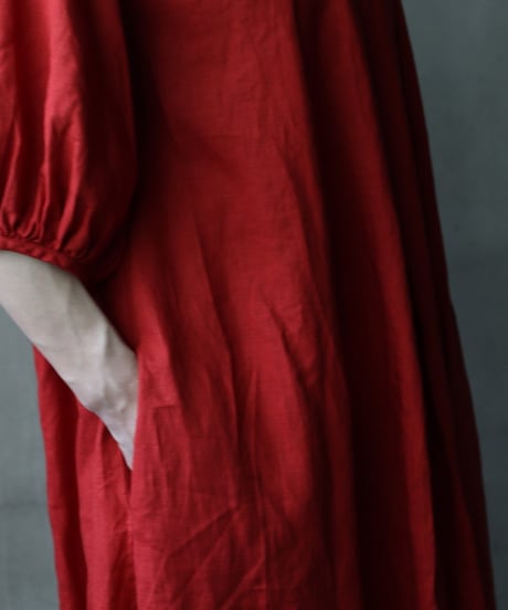 cavane キャヴァネ / Over Tuck Linen100 Dressワンピース / ca-25101
