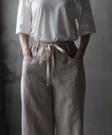 der antagonist デ アンタゴニスト / Trousers Linen100パンツ/ P20BLEC25