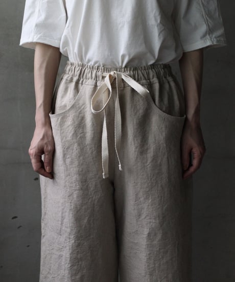 der antagonist デ アンタゴニスト / Trousers Linen100パンツ/ P20BLEC25