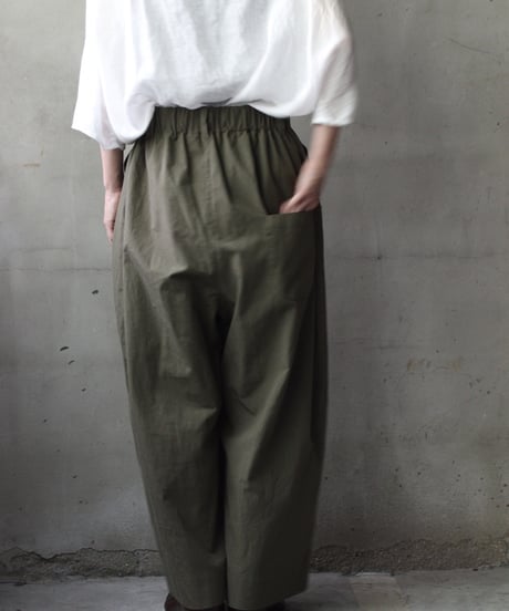 cavane キャヴァネ / Wide Cotton/Linen100 TrousersⅡ パンツ/ ca-25108