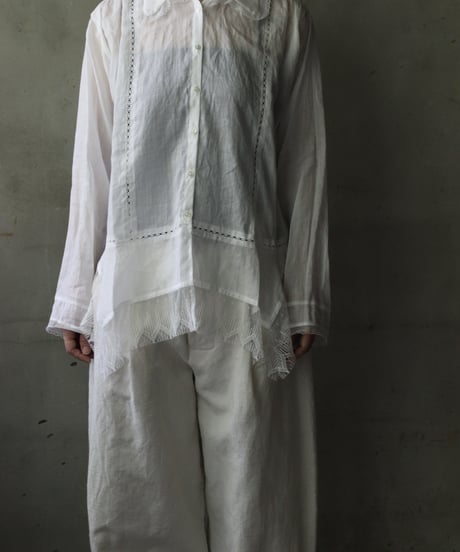 NATIVE VILLAGE ネイティブヴィレッジ /No.03/ peacefulness平穏 ロングスリーブレースブラウス/ na-25022
