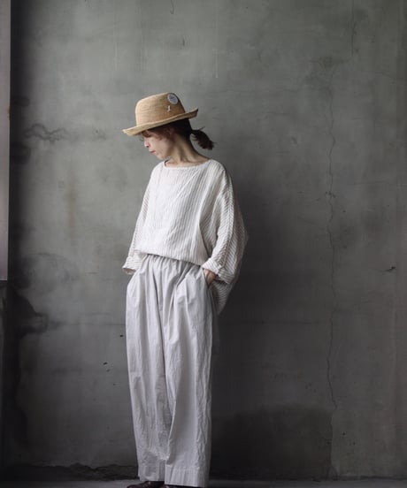 cavane キャヴァネ / Tunic long-sleeve Linen100シャツ / ca-26086