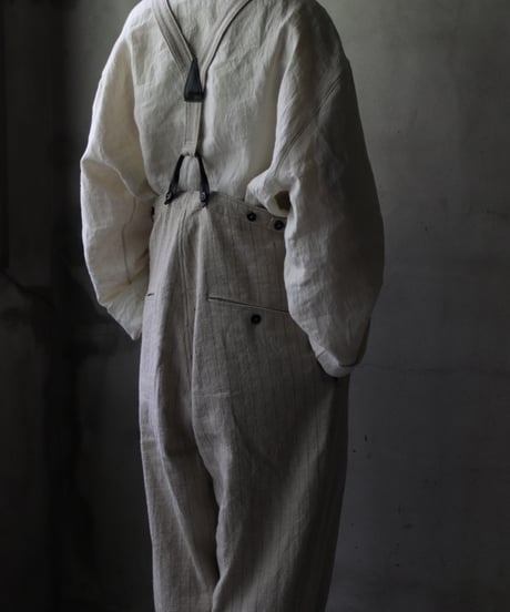 klauseクロイゼ / Overalls C/L Stripeオーバーオール/ kla-25006
