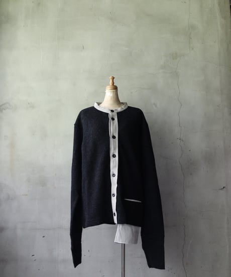 KLASICA クラシカ / Cleric 2tone Cardigan " BLACK DOG BOLD "カーディガン / kl-25029