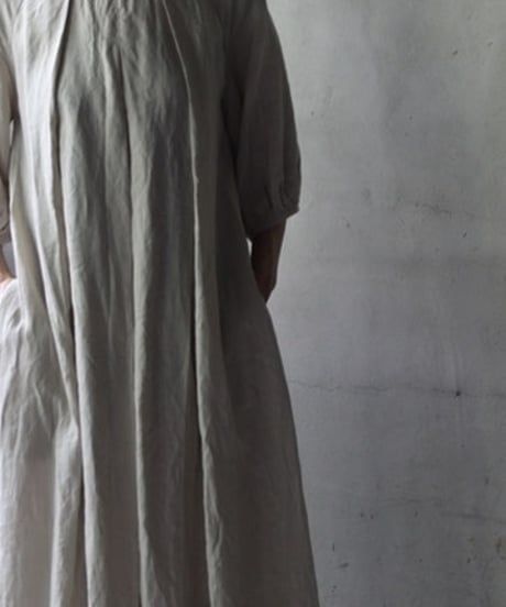 cavane キャヴァネ / Over Tuck Linen100 Dressワンピース / ca-25100