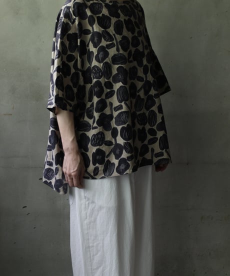 cavane キャヴァネ / Tunic half-sleeve Cotton/Linen100シャツ / ca-25113