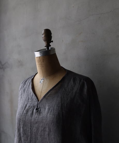 klauseクロイゼ / C.S Wide V Neck Shirt Belarus Linen / kla-26025