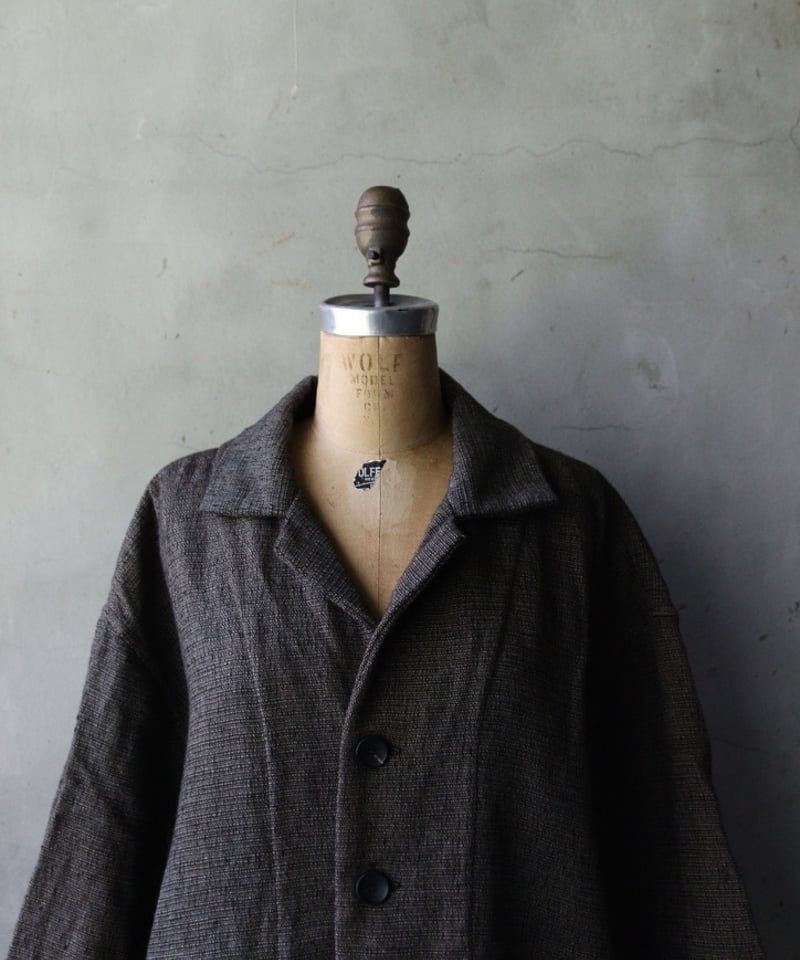 ジャケット・アウター Biek verstappen linen coat black BIEK VERSTAPPEN ビーク フェルスタッペン / COATコート / Bie-25