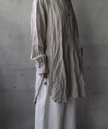 cavane キャヴァネ / Chemise Maison With Col Linenプルオーバーシャツ / ca-25054