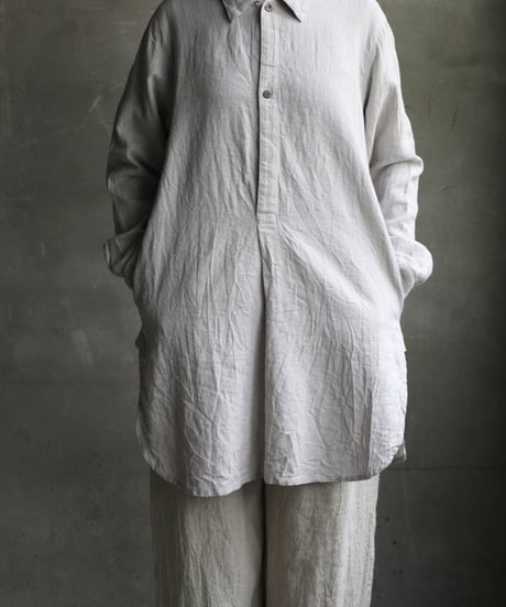 cavane キャヴァネ / Chemise Maison With Col Linen&Cottonシャツ / ca-24236