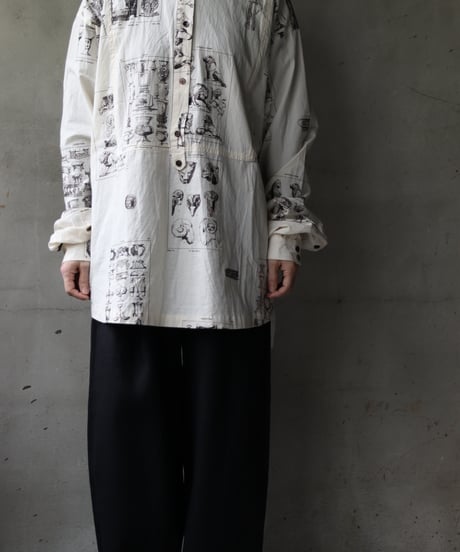 ALEKSANDR MANAMISアレクサンダーマナミ/ LES CREATURES TONGUE SHIRT ORNAMENTシャツ / am-25003