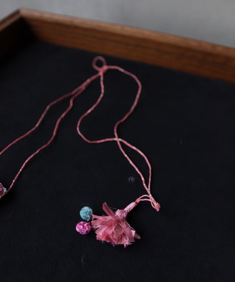 Antonia Rossi (Antomoon)/ Embroidered Square Heart Necklaceネックレス / An-25002