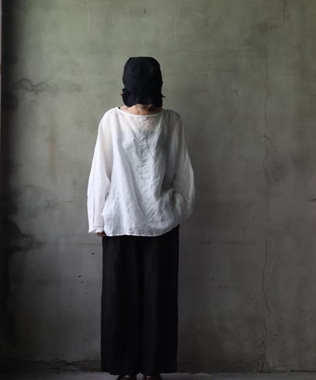 cavane キャヴァネ / Tunic long-sleeve Linen100シャツ / ca-25122
