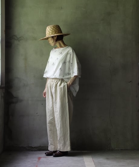cavane キャヴァネ / Tunic half-sleeve Cotton/Linen100シャツ / ca-25082