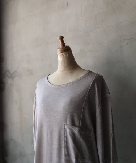 daubドーブ / SIDE PANEL OVER T-SHIRT WITH POCKET Tシャツ / da-25009