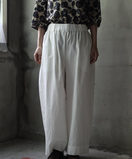cavane キャヴァネ / Wide Cotton/Linen100 TrousersⅡ パンツ/ ca-25107