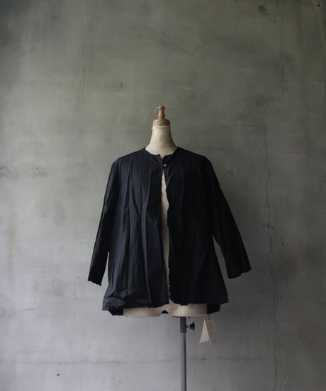 SCHA シャー/ Round Neck 3/4 Sleeve Open Front Top " OE "-POPLIN COTTON- / Sc-23029 ( Art#1765)