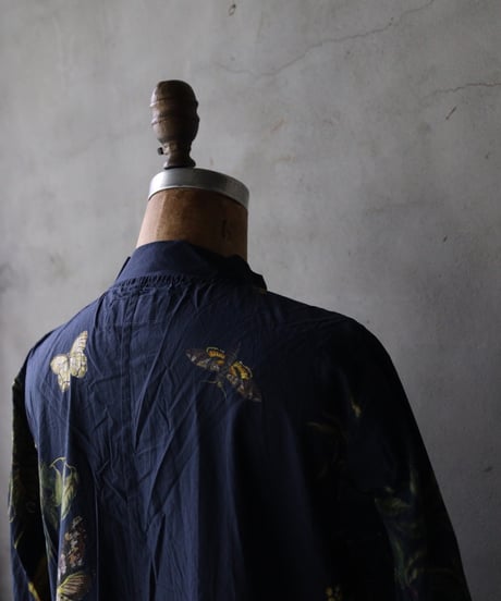 ALEKSANDR MANAMISアレクサンダーマナミ/ NATURA BLEU LOOSE FRONT DRESSワンピース/ am-25013