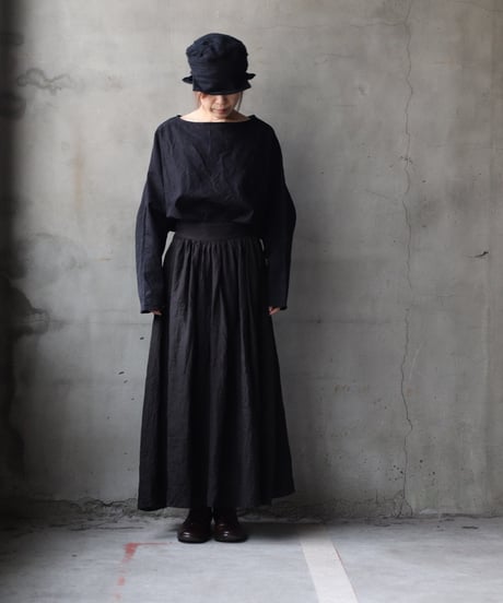 cavane キャヴァネ / Tunic long-sleeve Cotton100Jacquardシャツ / ca-26025