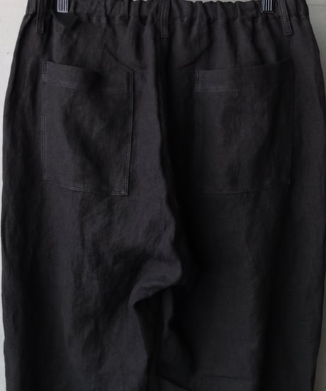 klauseクロイゼ / 天日干し綾Twill Linen Loose Fitting Tapered Wide 2 / kla-26032