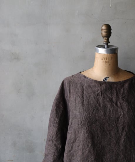 klauseクロイゼ / Herdmans Irish Linen C.S.Boat Neck Shirt / kla-26013