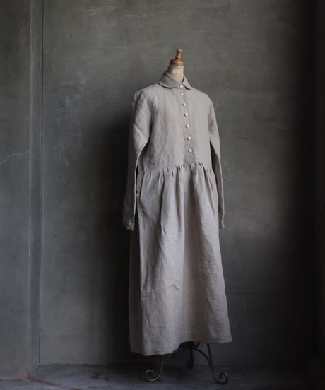 der antagonist デ アンタゴニスト / Button front Dress Linenワンピース  / D8BLEC24/25