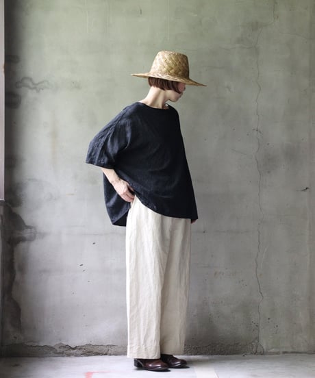 cavane キャヴァネ / Tunic half-sleeve Jacquardシャツ / ca-25079