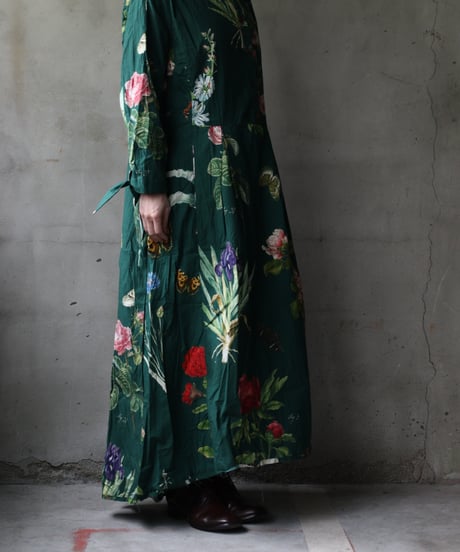 ALEKSANDR MANAMISアレクサンダーマナミ/ JARDIN VERT 3/4 APRON DRESSワンピース/ am-25001
