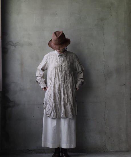 cavane キャヴァネ / Chemise Maison With Col Linenプルオーバーシャツ / ca-25054