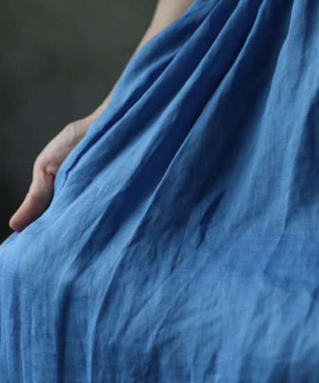 cavane キャヴァネ / Gathered dress linen100ワンピース / ca-25120