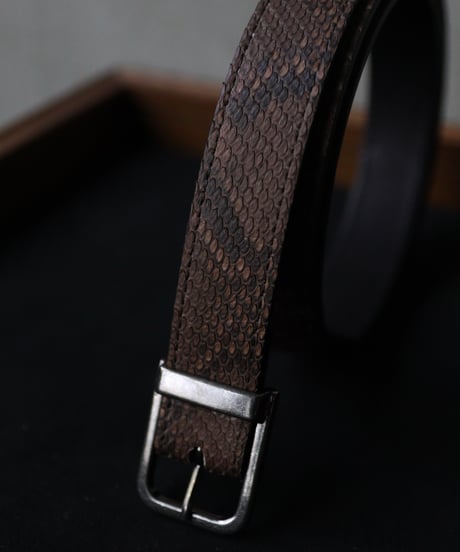 cavane キャヴァネ / #24Python Leather Beltベルト / ca-23504