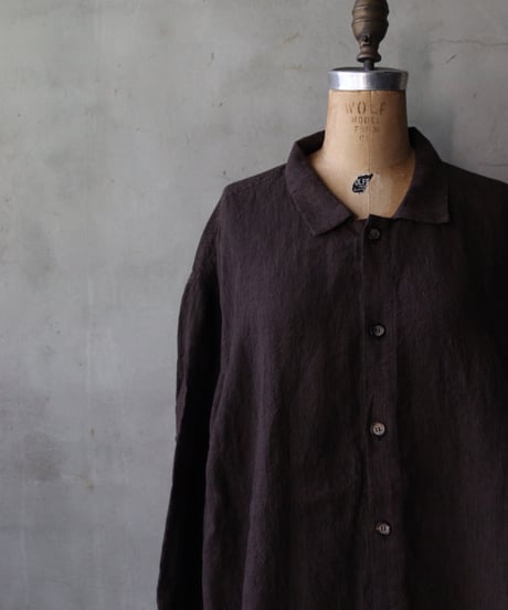 BIEK VERSTAPPEN ビーク フェルスタッペン / SHIRT OVERSIZED SMALL STRIPESオーバーシャツ / Bie-25022(TO17-M)