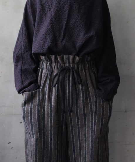 cavane キャヴァネ / Side-Pocket wide pants woolパンツ / ca-25154