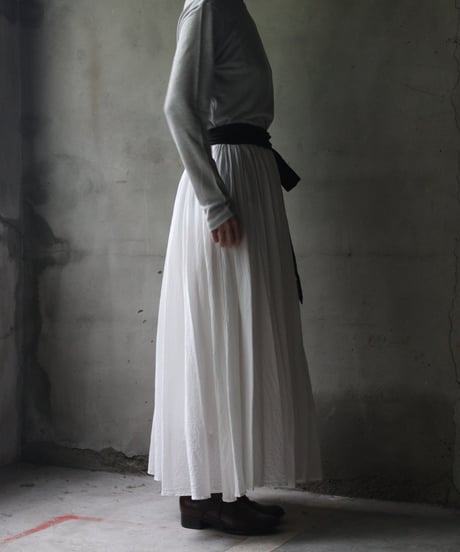 cavane キャヴァネ / Linen Crew-Neck long sleeveT / ca-24112A