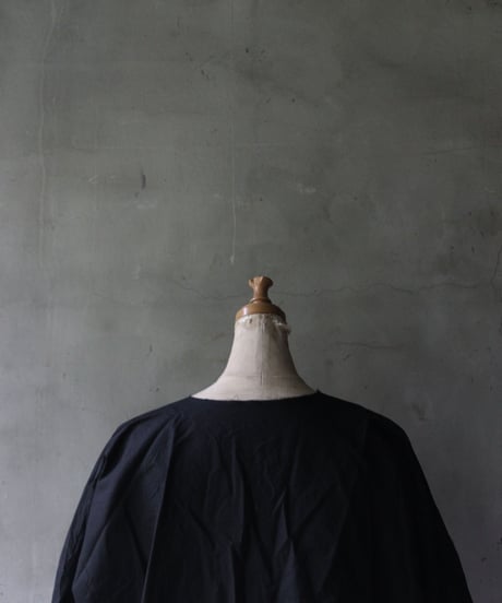 SCHA シャー/ Round Neck 3/4 Sleeve Open Front Top " OE "-POPLIN COTTON- / Sc-23029 ( Art#1765)