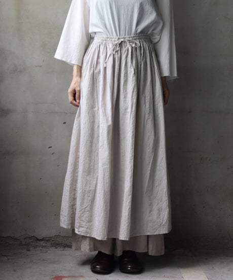 cavane キャヴァネ / Gatehered Petti Skirt Cotton100スカート/ca-25140