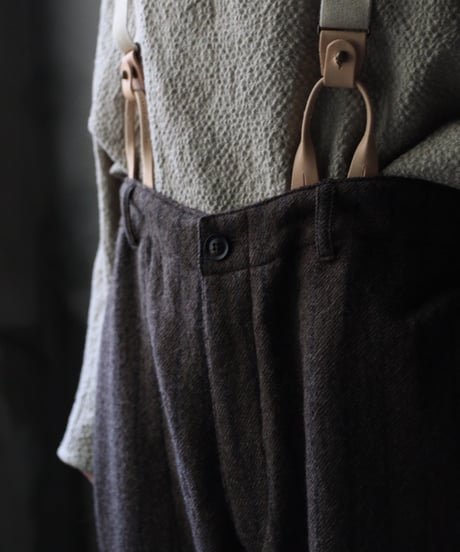cavane キャヴァネ / Over-pants with suspender wool100パンツ / ca-25161