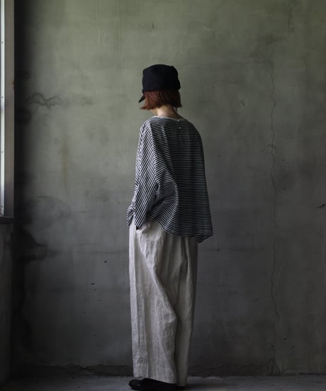 cavane キャヴァネ / Wide Linen100 TrousersⅡ パンツ/ ca-25124