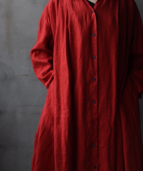 cavane キャヴァネ / Over-Dress Coat linen100ドレスコート / ca-25163