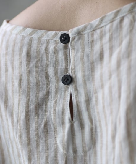 cavane キャヴァネ / Tunic long-sleeve Linen100シャツ / ca-26086