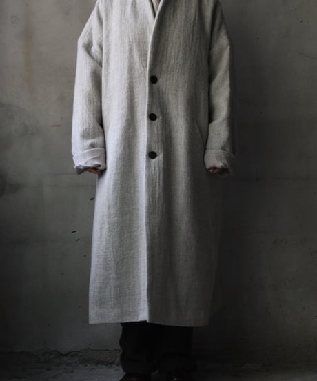 cavane キャヴァネ / Traditional Wool100 Herring-Bone Over Coatコート / ca-25158