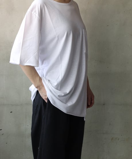 daubドーブ / SIDE PANEL OVER T-SHIRT WITH POCKET Tシャツ / da-25007