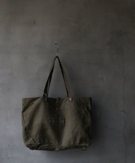 Euro select ユーロセレクト/ Vintage Millitary linen fabric bagバッグ/ eu-26005