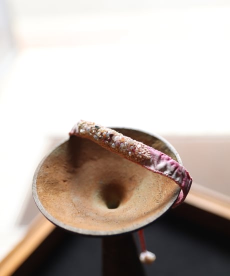 Antonia Rossi (Antomoon)/ Artisan Embroidered bracelets in vintage silkブレスレット / An-26013