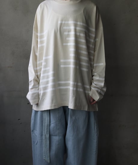 Dulcamaraドゥルカマラ / グリッチボーダーロンT UNISEX / dl-24015(D224-T1187)
