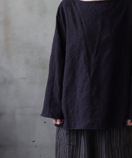 cavane キャヴァネ / Tunic long-sleeve Cotton&Woolシャツ / ca-25153