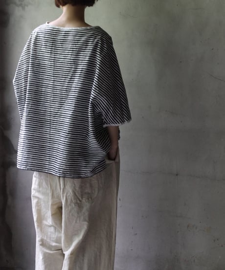 cavane キャヴァネ / Tunic half-sleeve Cotton/Linen100シャツ / ca-25080