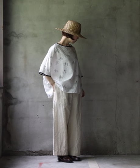 cavane キャヴァネ / Tunic half-sleeve Cotton/Linen100シャツ / ca-25081