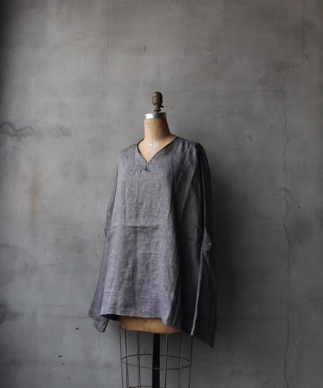 klauseクロイゼ / C.S Wide V Neck Shirt Belarus Linen / kla-26025