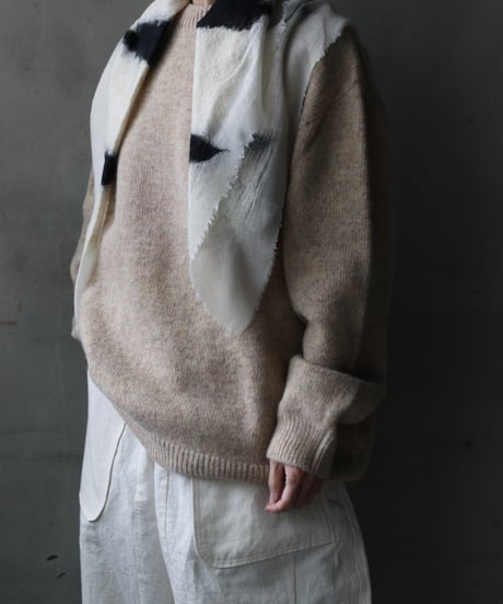 Euro select ユーロセレクト / cram-oxford crew neck knit pullニット/ cra-25001
